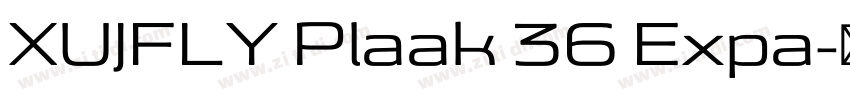XUJFLY Plaak 36 Expa字体转换